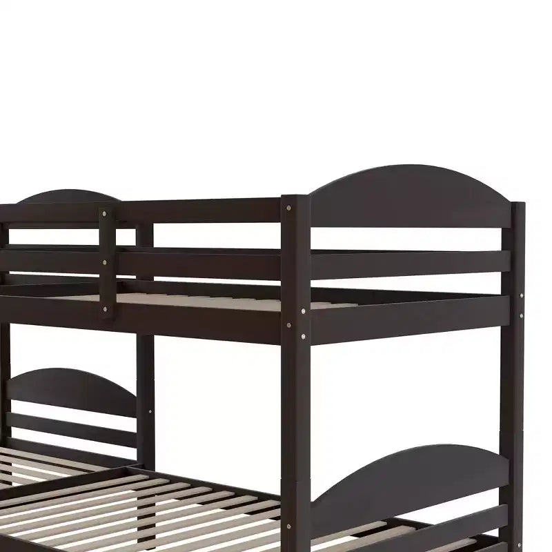 Twin L-Shaped Bunk bed with Trundle-White