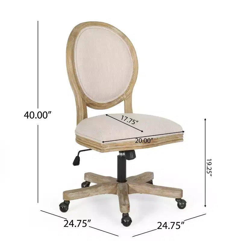 Christopher Knight Home Mamie Adjustable Office Chair with Swivel and Lift