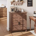 31.5 Sideboard Buffet Cabinet, Rustic Storage Cabinet with Adjustable Shelf, Entryway Console Cabinet, Coffee Bar Cabinet for Kitchen