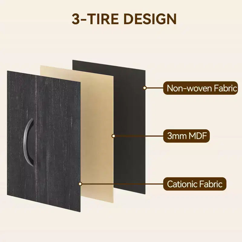 15 Drawers Dressers, Chest of Drawers with Wood Tabletop,Metal Frame, Storage Organizer Unit with Fabric,Tall Dressers for Bedroom Living Room Hallway