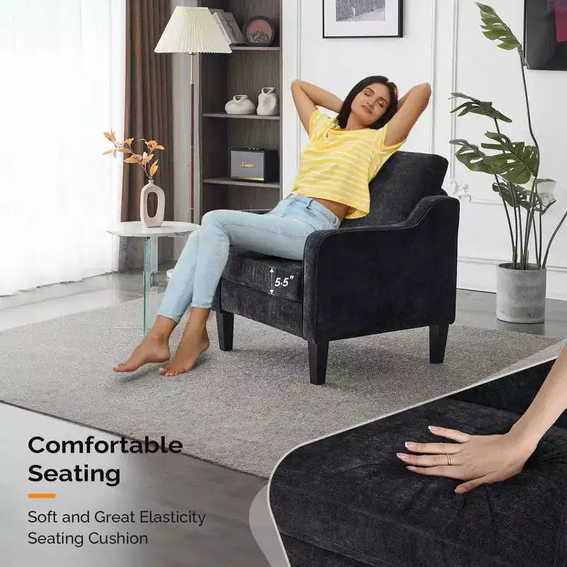 Karl Home |29.9 inch Wide Arm chair Single sofa
