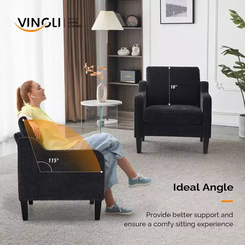 Karl Home |29.9 inch Wide Arm chair Single sofa