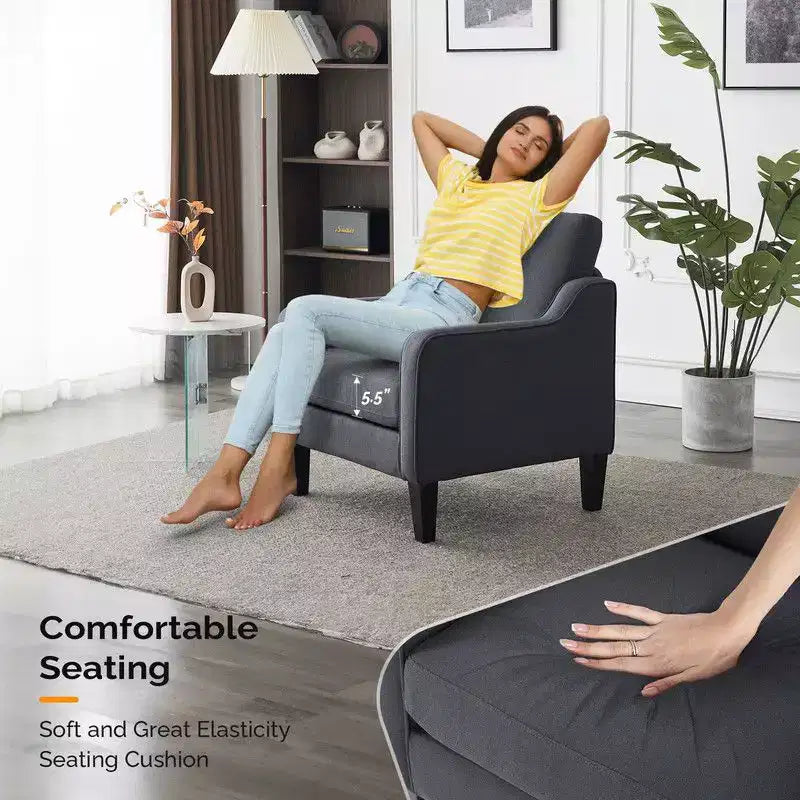 Karl Home |29.9 inch Wide Arm chair Single sofa