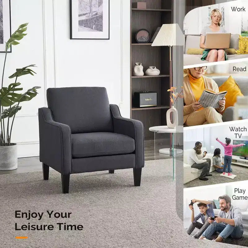 Karl Home |29.9 inch Wide Arm chair Single sofa