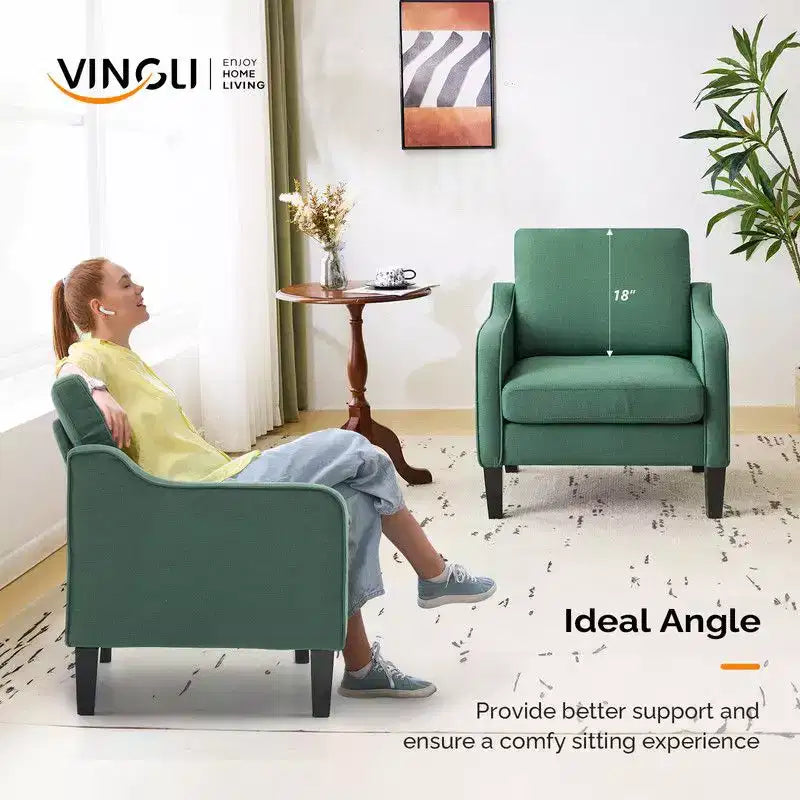 Karl Home |29.9 inch Wide Arm chair Single sofa