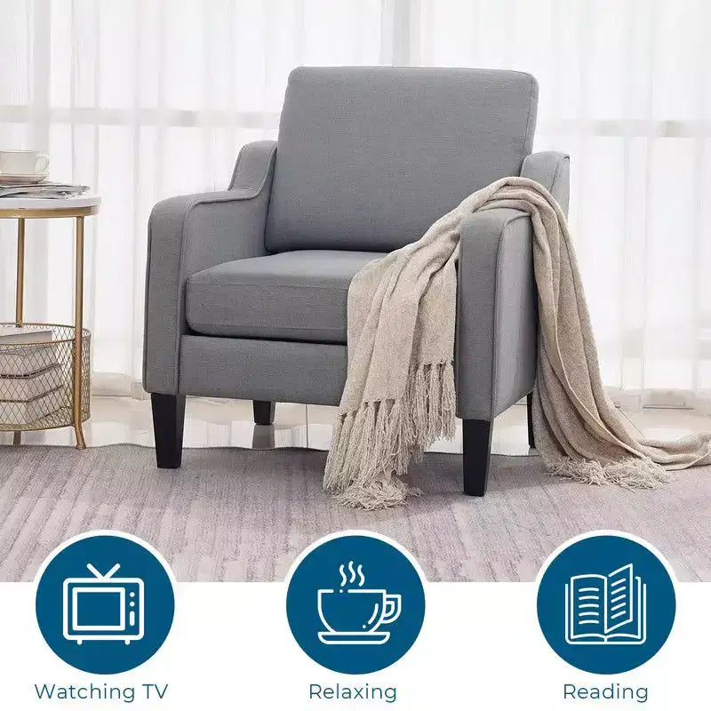 Karl Home |29.9 inch Wide Arm chair Single sofa