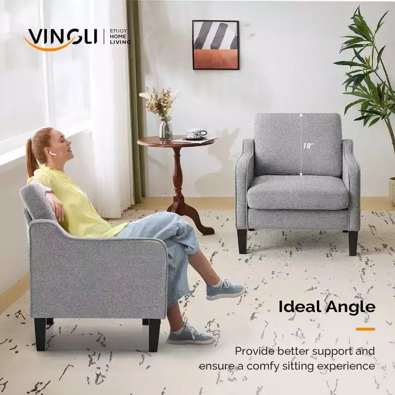 Karl Home |29.9 inch Wide Arm chair Single sofa