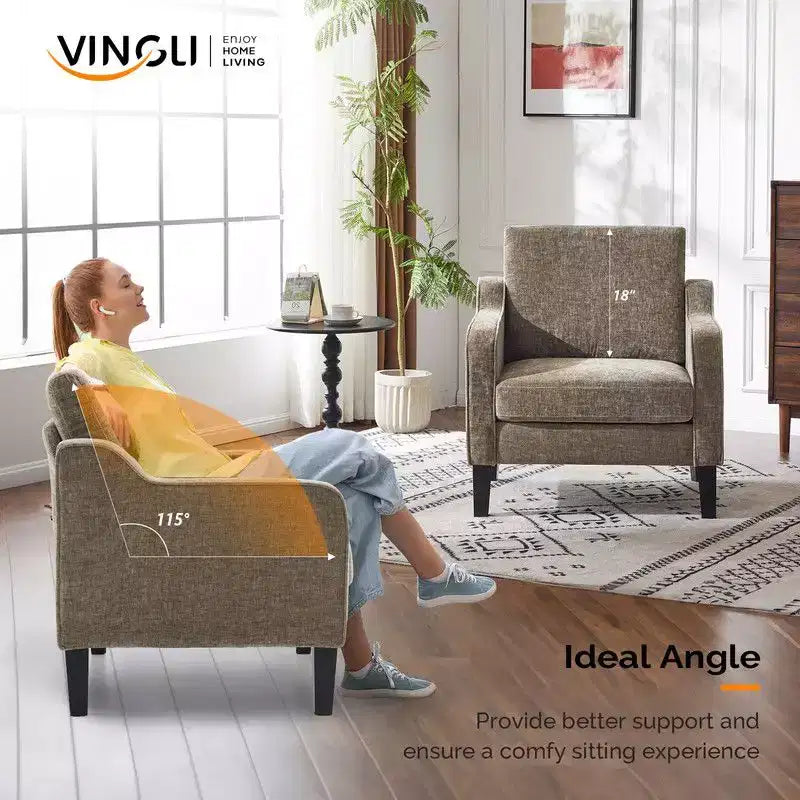 Karl Home |29.9 inch Wide Arm chair Single sofa
