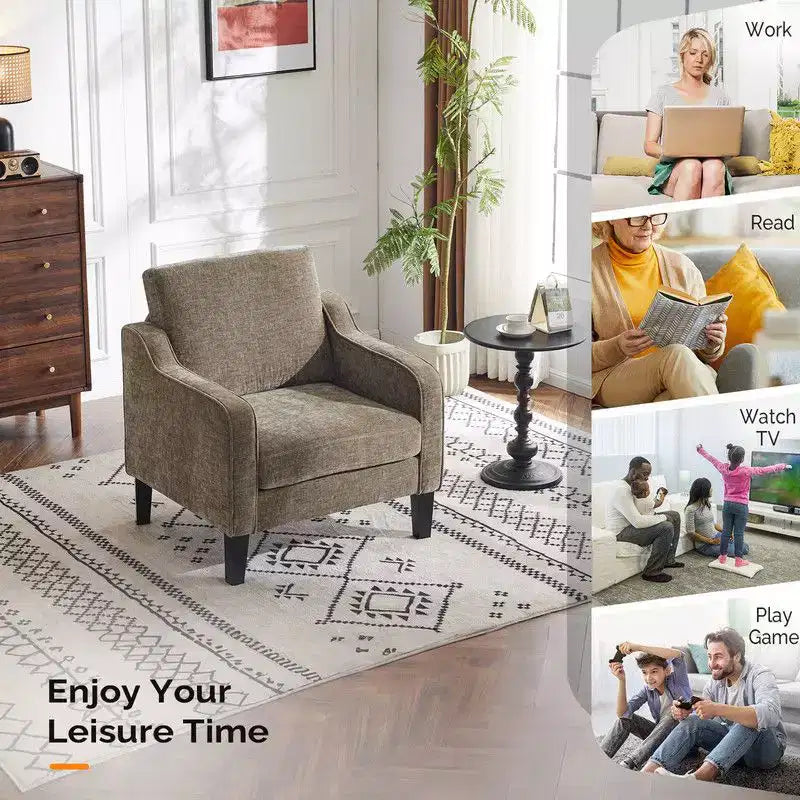 Karl Home |29.9 inch Wide Arm chair Single sofa