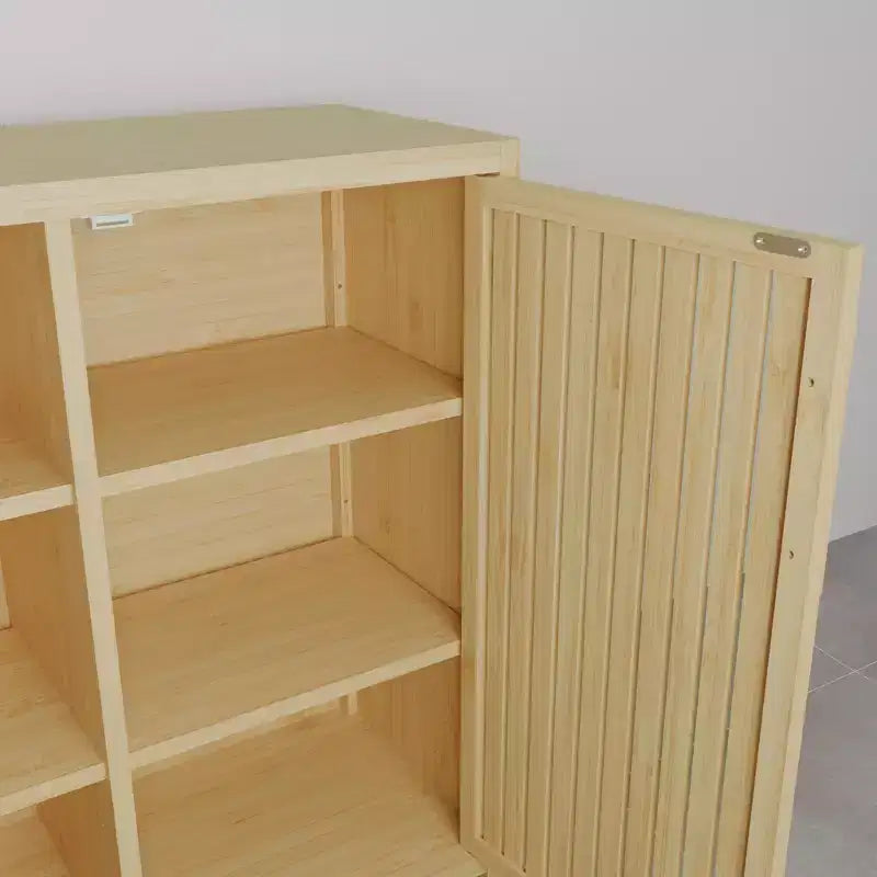 GDFStudio Smedley Modern 32.9 Bamboo Storage Cabinet with Single Door