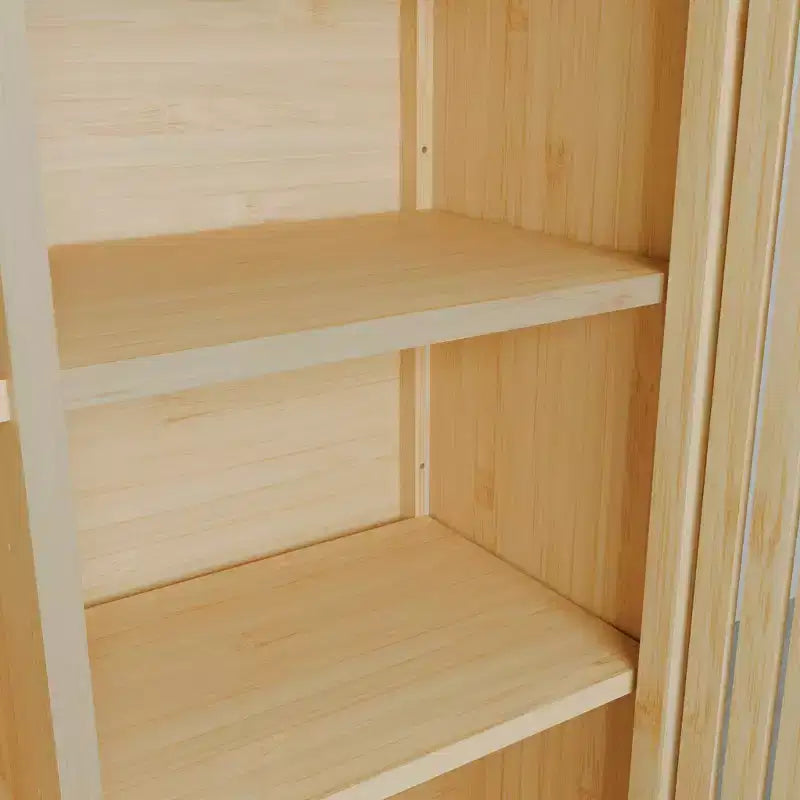 GDFStudio Smedley Modern 32.9 Bamboo Storage Cabinet with Single Door