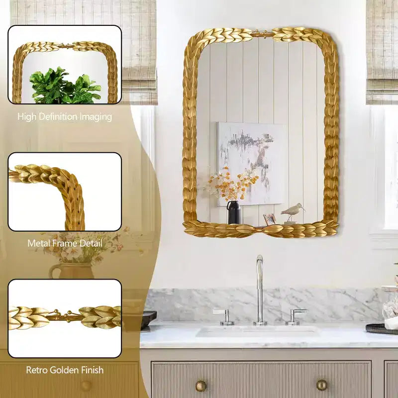 Maxax Metal Flat Wall Mirror