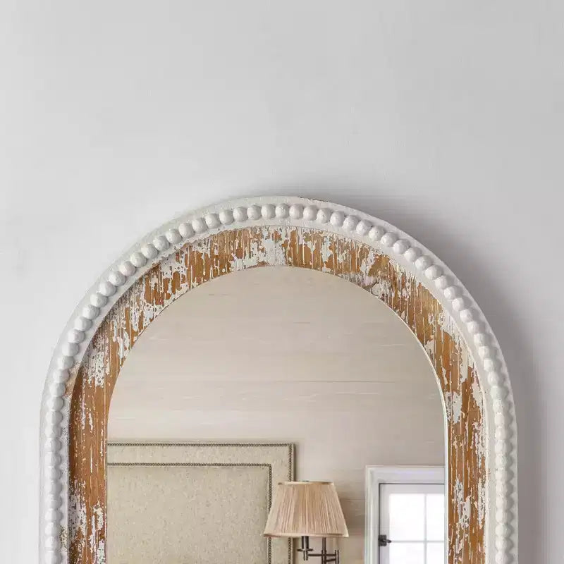 Maxax Wood Arch Decorative Wall Mirror