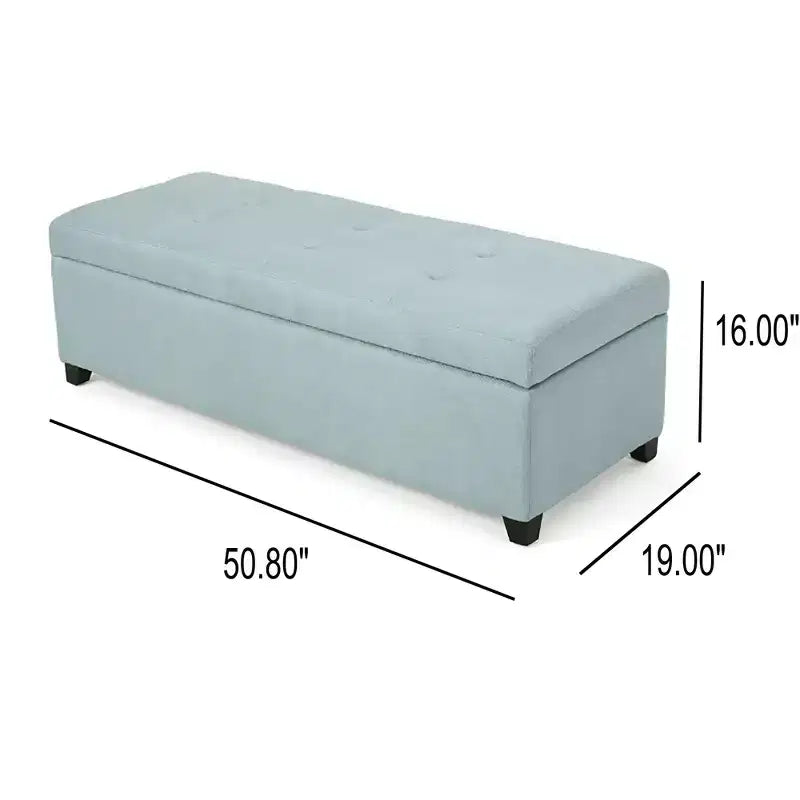 GDFStudio Gannon Contemporary Upholstered Tufted Storage Ottoman Bench