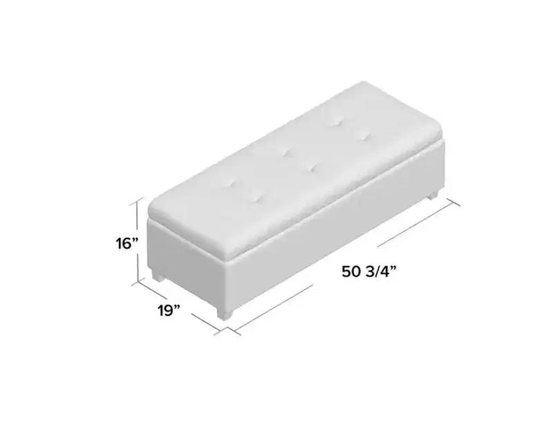 GDFStudio Gannon Contemporary Upholstered Tufted Storage Ottoman Bench