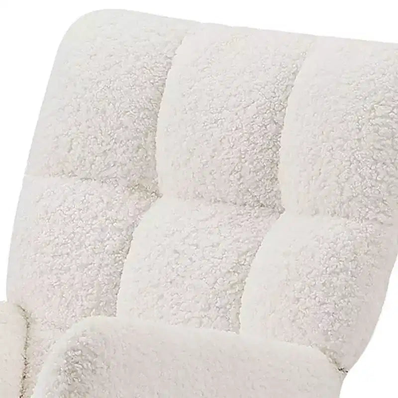Modern Rocking Chair with High Backrest Armrests Ergonomic Design Lounge Recliner Chair