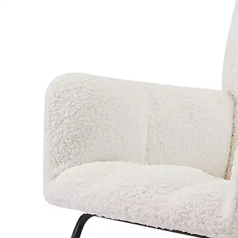 Modern Rocking Chair with High Backrest Armrests Ergonomic Design Lounge Recliner Chair