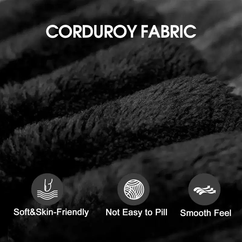 157.6 White Corduroy Fabric DIY Combination Cloud Sofa Deep Seat Couches with 2 Ottomans Double-layer design Removable Cushion No Assembly