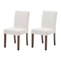 Wood Dining Chair CY-Direct Stripe Base 25018A 2-Pack with Durable Wood Construction, Comfortable Seating, Stylish Design, Easy Assembly