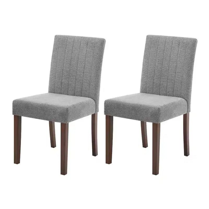 Wood Dining Chair CY-Direct Stripe Base 25018A 2-Pack with Durable Wood Construction, Comfortable Seating, Stylish Design, Easy Assembly