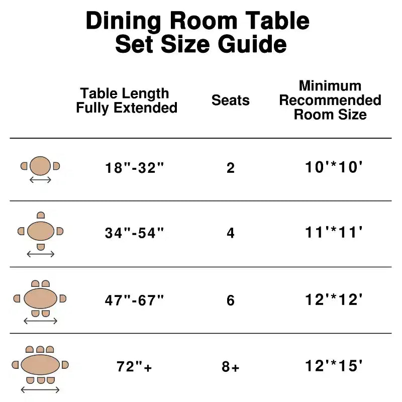 PexFix 45 Oak Solid Wood Farmhouse Dining Table Round Wood Top for Modern Dining Rooms & Family Gatherings