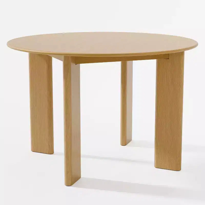 PexFix 45 Oak Solid Wood Farmhouse Dining Table Round Wood Top for Modern Dining Rooms & Family Gatherings