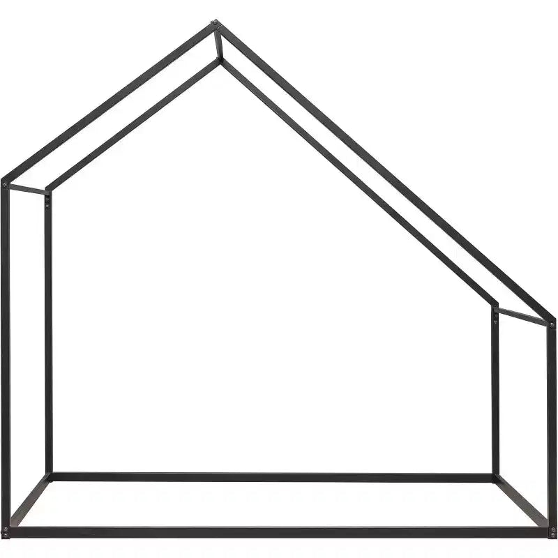 Acekool Kids House Bed - Twin Metal Frame with Roof