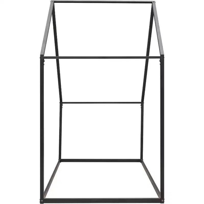Acekool Kids House Bed - Twin Metal Frame with Roof