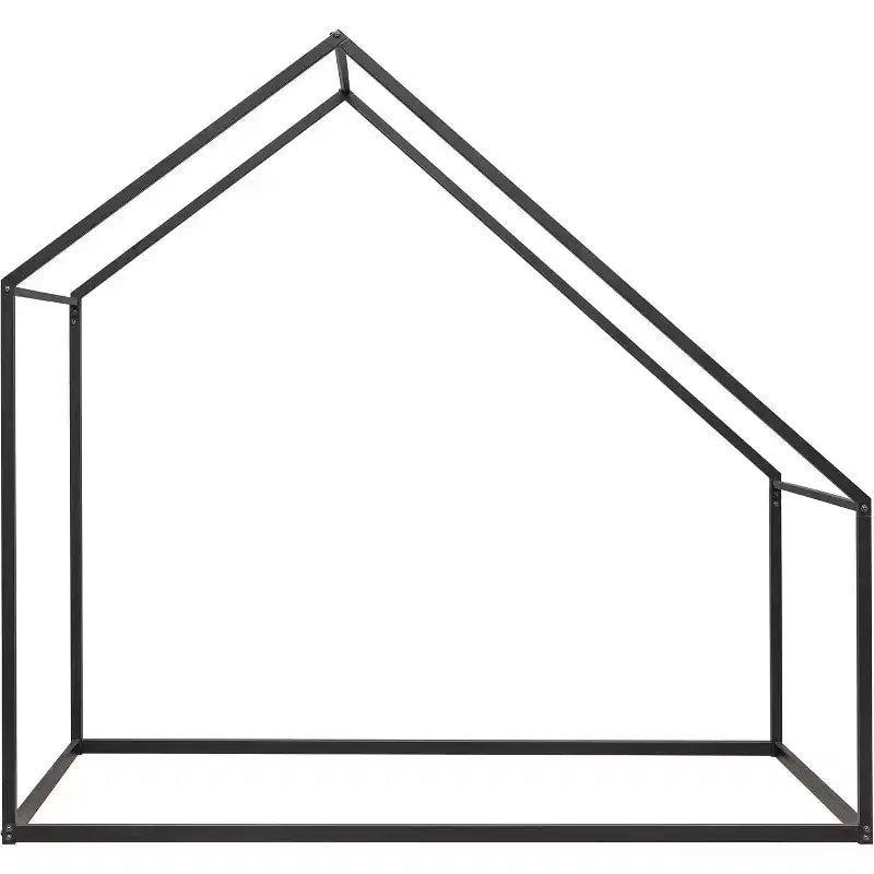 Acekool Kids House Bed - Twin Metal Frame with Roof