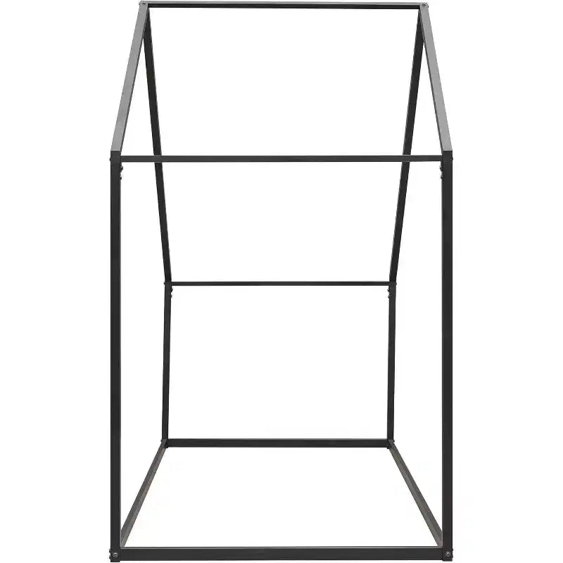 Acekool Kids House Bed - Twin Metal Frame with Roof