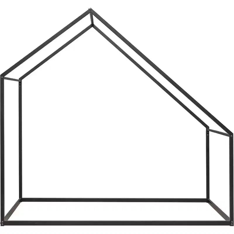 Acekool Kids House Bed - Twin Metal Frame with Roof