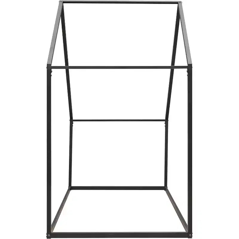 Acekool Kids House Bed - Twin Metal Frame with Roof
