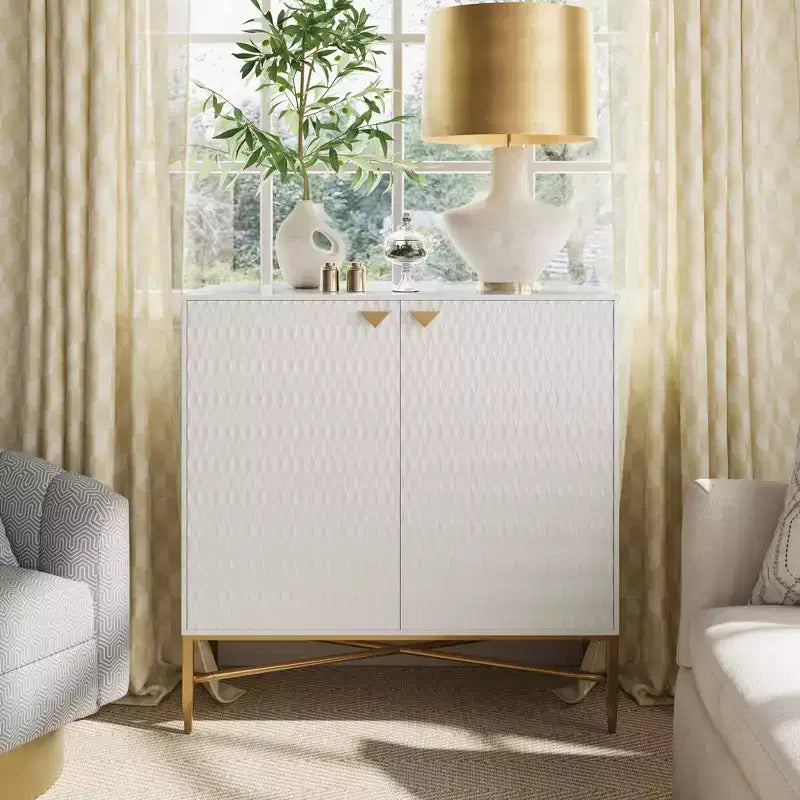 CLIHOME 15.75-in W x 32.87-in H MDF 2 Doors Freestanding Utility Storage Cabinet