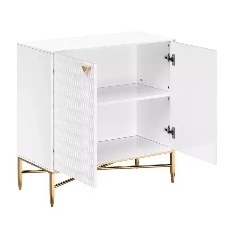 CLIHOME 15.75-in W x 32.87-in H MDF 2 Doors Freestanding Utility Storage Cabinet