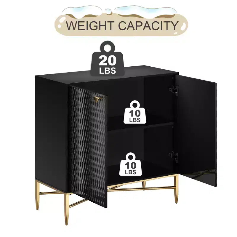 CLIHOME 15.75-in W x 32.87-in H MDF 2 Doors Freestanding Utility Storage Cabinet