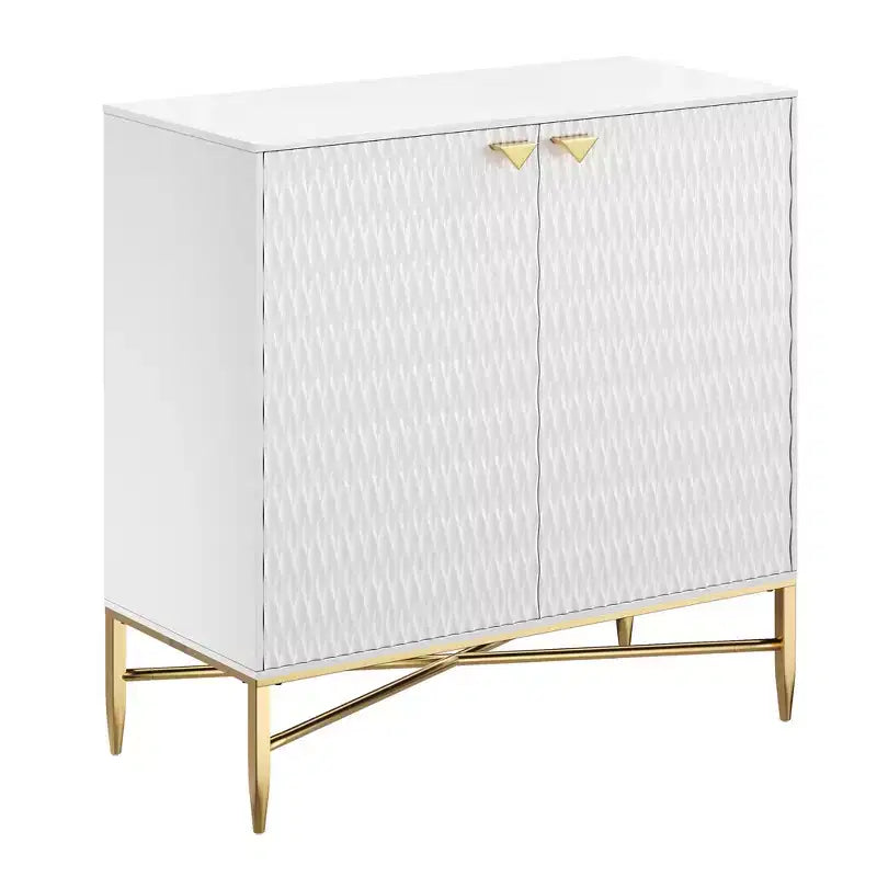 CLIHOME 15.75-in W x 32.87-in H MDF 2 Doors Freestanding Utility Storage Cabinet