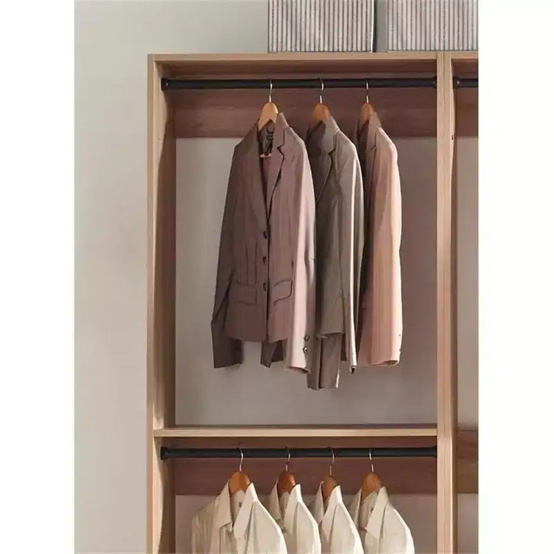 HomeStock Prosper Freestanding Walk in Wood Closet System