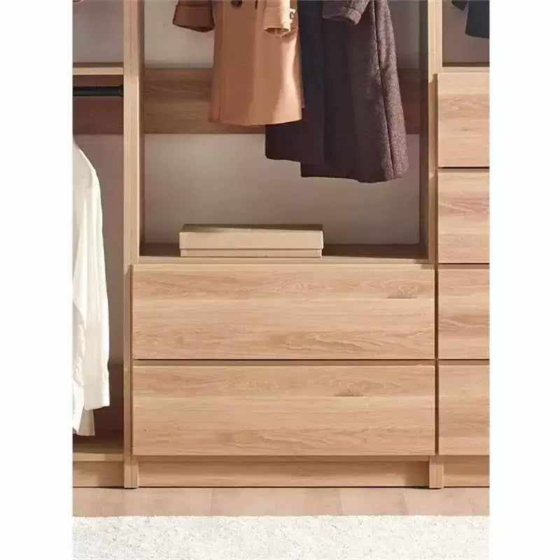 HomeStock Prosper Freestanding Walk in Wood Closet System