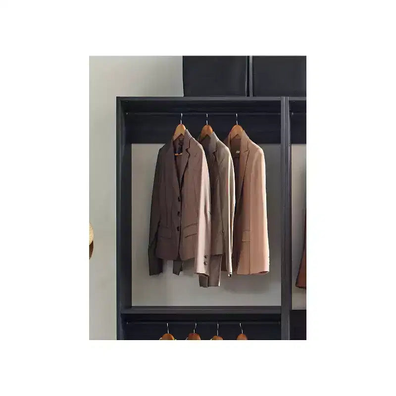 HomeStock Prosper Freestanding Walk in Wood Closet System