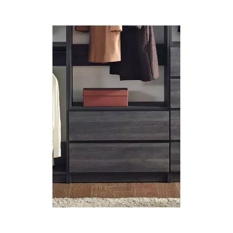 HomeStock Prosper Freestanding Walk in Wood Closet System