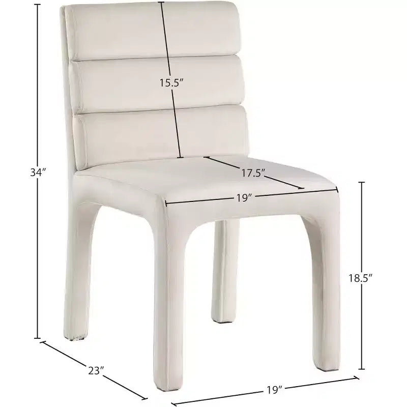 Meridian Furniture,Kai Velvet Dining Chair, Set of 2
