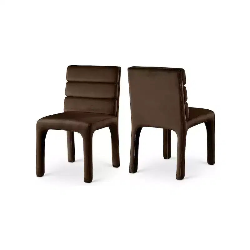 Meridian Furniture,Kai Velvet Dining Chair, Set of 2