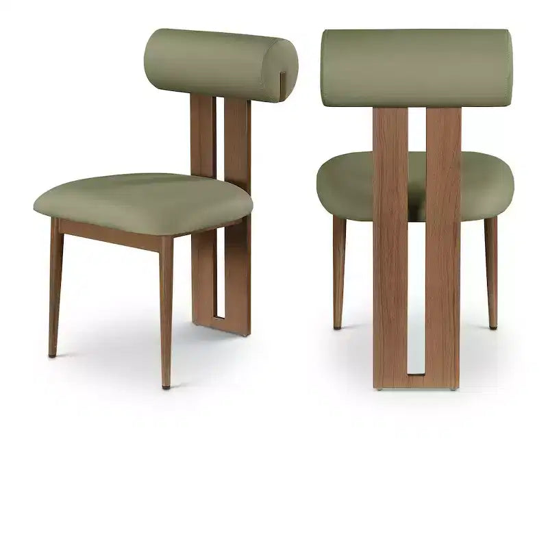 Meridian Furniture,Dario Vegan Leather Dining Chair, Set of 2