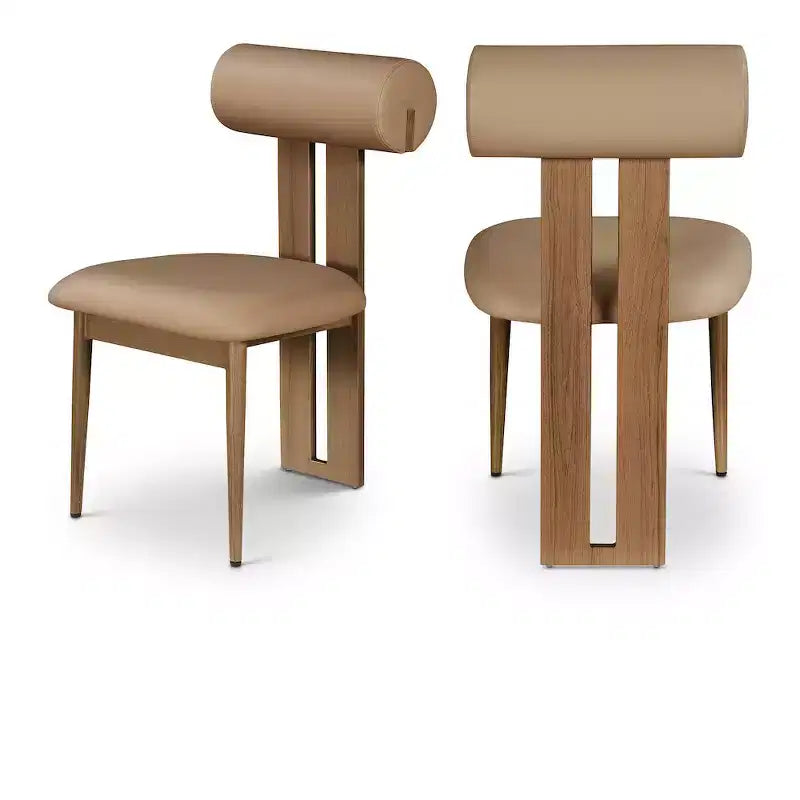 Meridian Furniture,Dario Vegan Leather Dining Chair, Set of 2