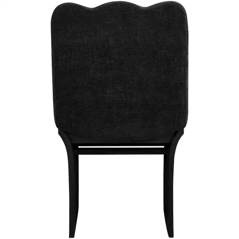 Meridina Furniture,Shaw Black Chenille Fabric Upholstered Dining Chair