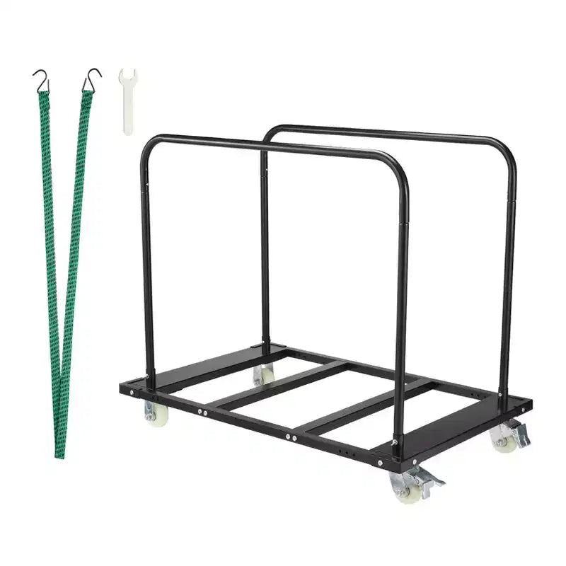 Folding Table Cart, 45.28 x 29.14 Inch Heavy Duty Drywall Sheet Cart Handling Wall Panel, 1500 LBS Panel Dolly Truck