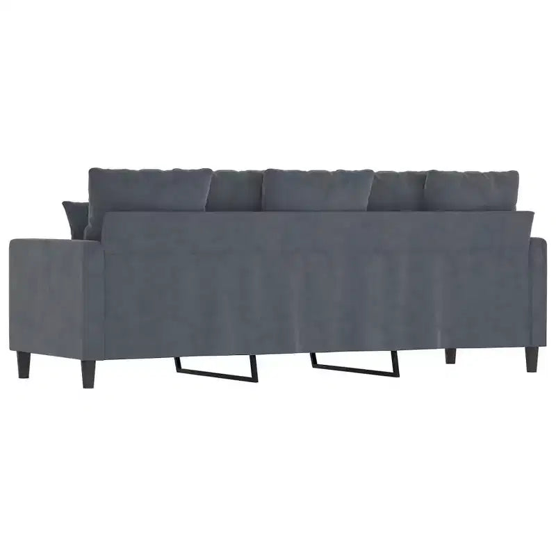 vidaXL 3-seater Sofa Dark Green Velvet (100% polyester), metal, textilene