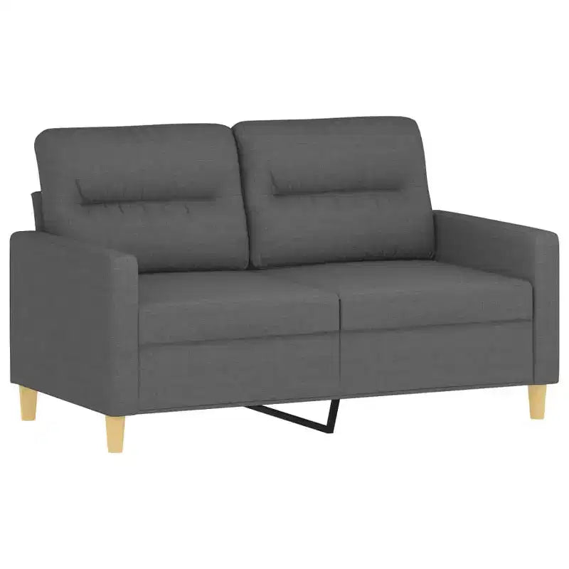 vidaXL Sofa Set Dark Grey Fabric (100% polyester), metal, plywood, textilene
