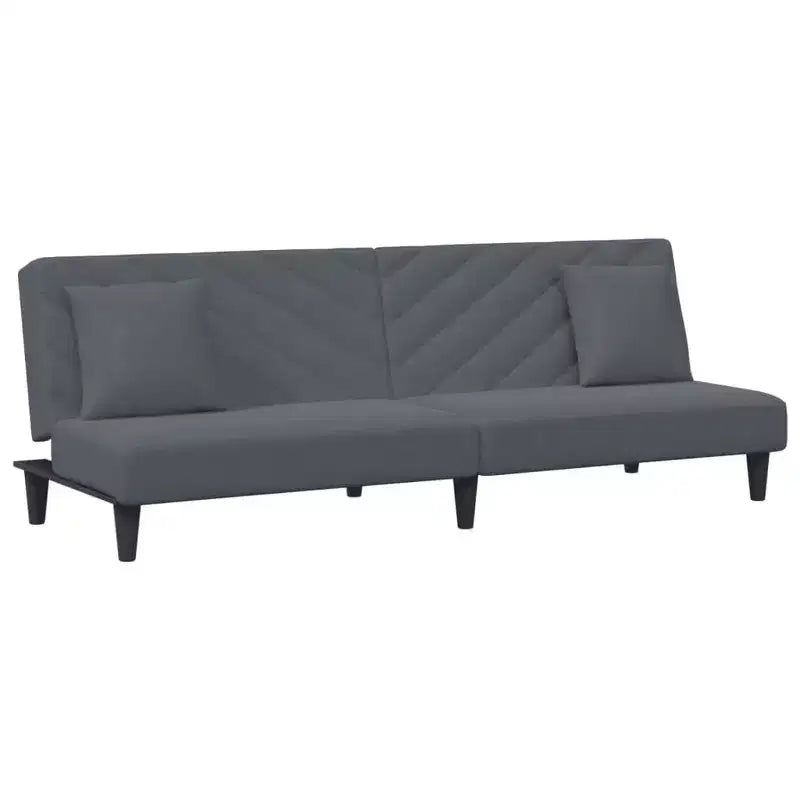 vidaXL Sofa Set Dark Gray Velvet (100% Polyester), Wood, Plastic Standard
