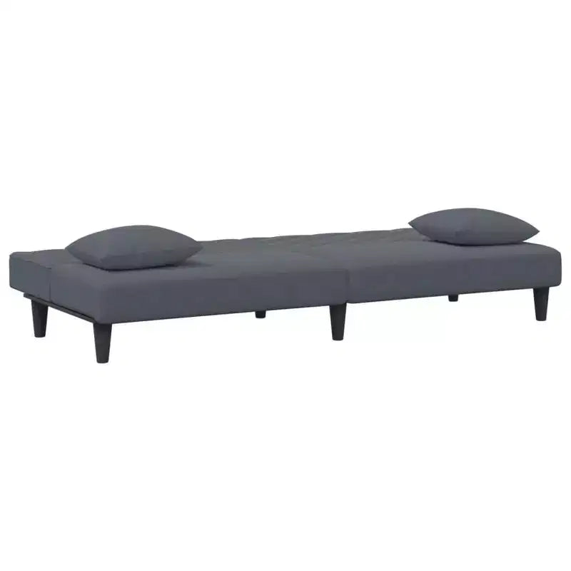 vidaXL Sofa Set Dark Gray Velvet (100% Polyester), Wood, Plastic Standard